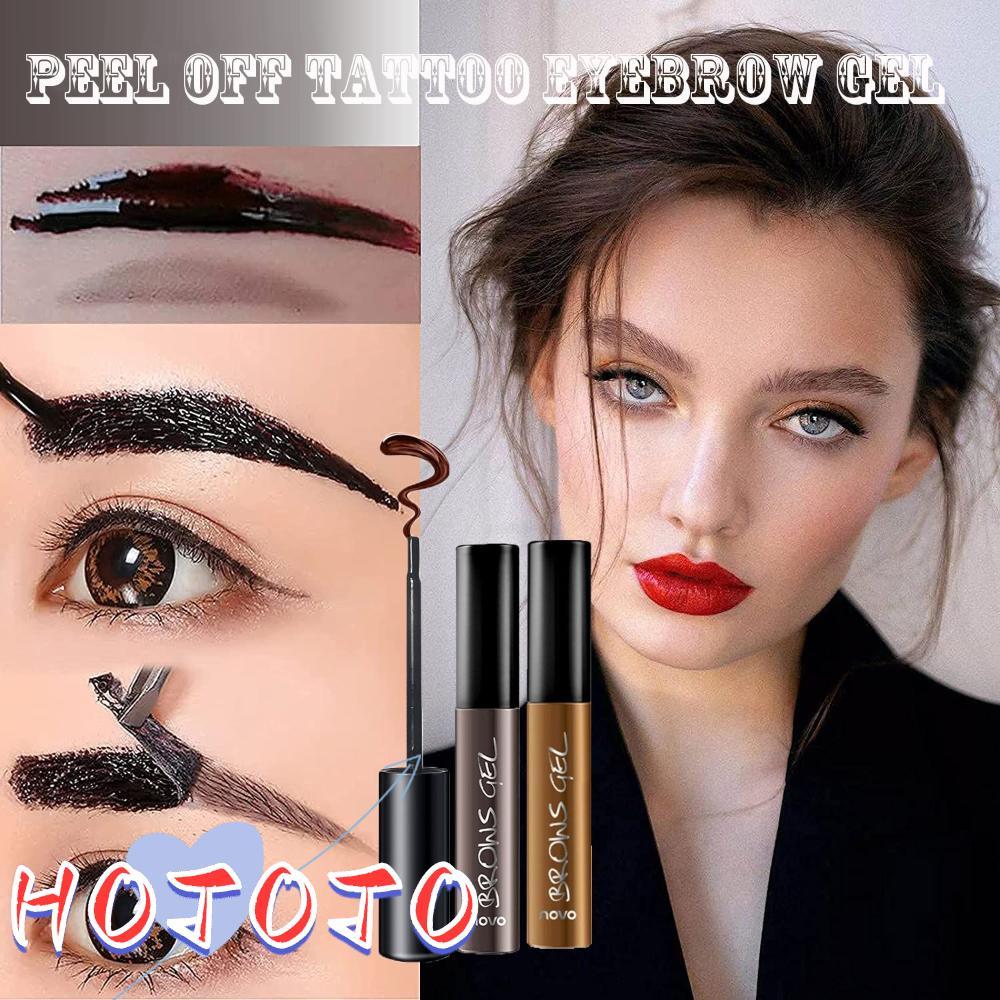 HOTOTO สีธรรมชาติ Easy Peel Eyebrow Tattoo Eyebrow Tint Tint Tint EyeBrow Gel