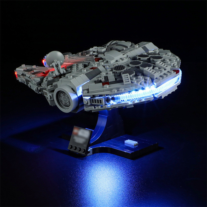 แสง 75375 Millennium yeabricks ของเล่นที่เข้ากันได้สูง led Falcon Luminous Star Wars เพลงอาคารบล็อก 