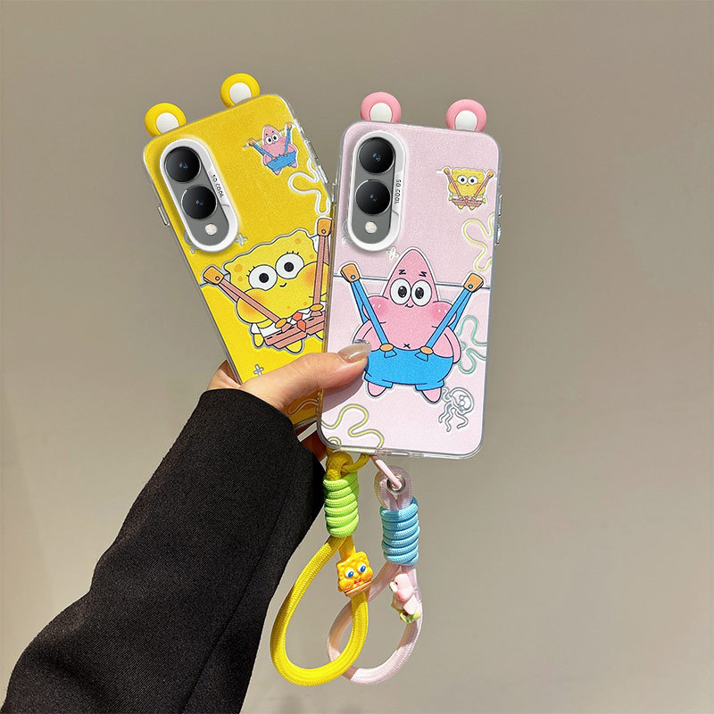 3D หูของเล่น SpongeBob SquarePants การ์ตูน Doraemon IMD สําหรับ Vivo Y36 5G Y28 5G Y36I 5G Y17S 4G Y