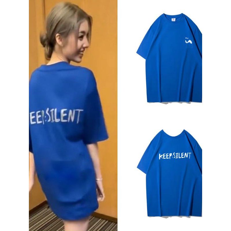 เสื้อยืดแขนสั้นผ้าฝ้ายทรงเรโทรแบบวงกลมรอบคอสำหรับผู้หญิง โดย Orm Merchandise ไทยแลนด์