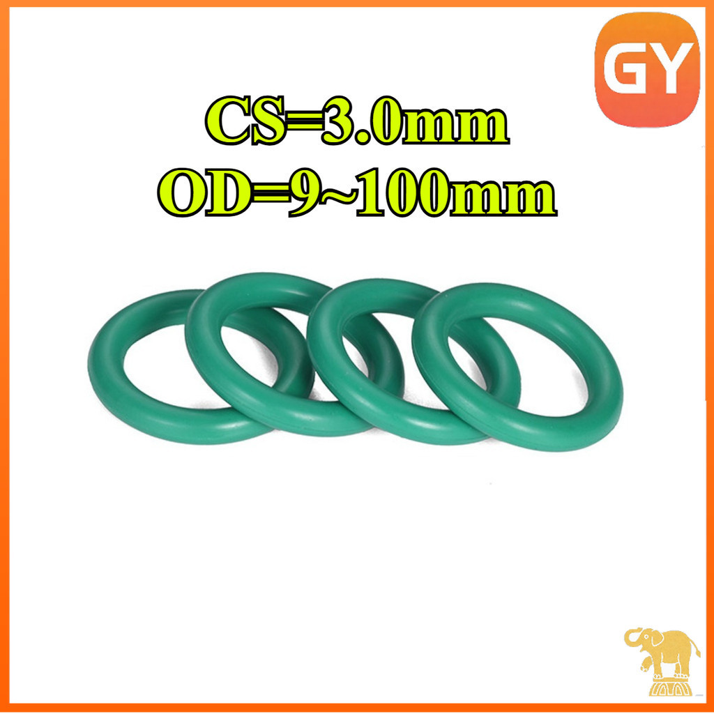โอริง ORing ยางโอริง FKM เลือกขนาดได้ Cs3mm * OD9-100mm [GYYY-TG]