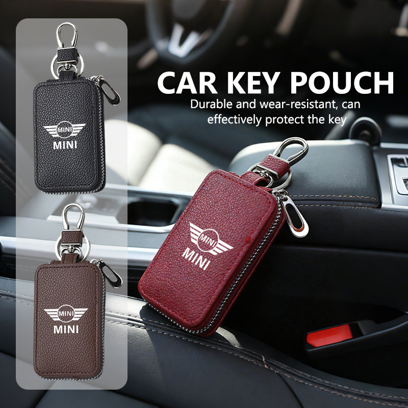 Key Holder สําหรับกุญแจรถกระเป๋าสตางค์กระเป๋าสําหรับ MINI R55 R56 F55 F56 Cooper One JCW Clubman Cou