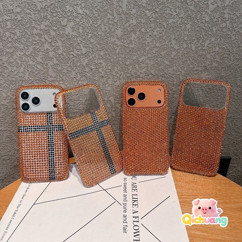 Vibrant สีส้ม Rhinestone สําหรับ iQOO S30 Pro Mini Z9S Z10 Turbo Z9 Turbo Plus Z9X Z8 Z8X Z7X Z7i Z6