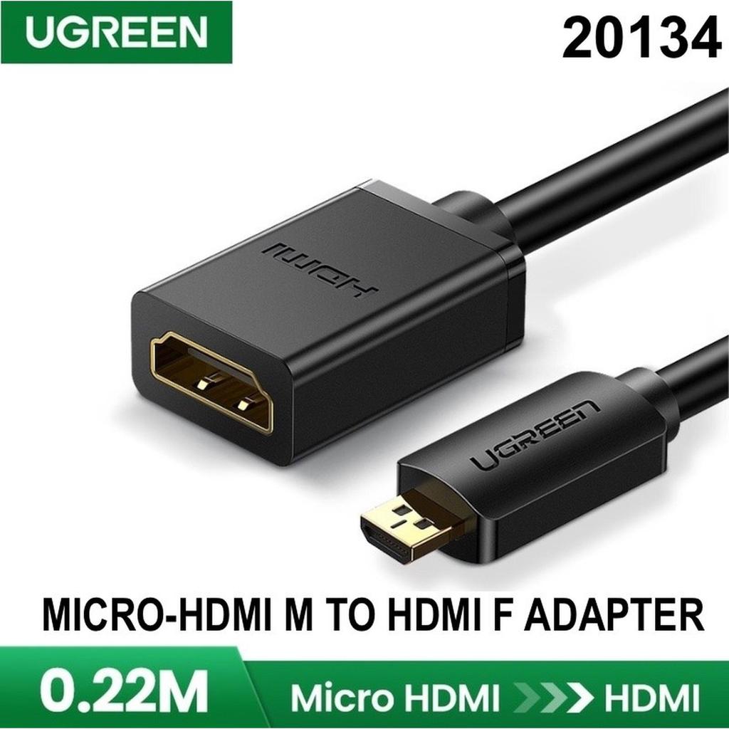 UGREEN CABLE MICRO HDMI TO HDMI 22CM สีดํา 20134