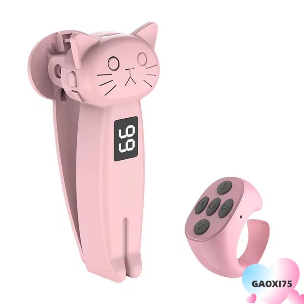 GAOXI75 Electric Auto Page Turner, ABS Mute Finger Clicking Device, Bluetooth-เข้ากันได้กับ Mini Por