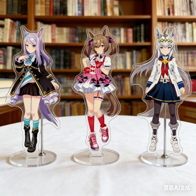อะนิเมะ Standee รุ่น Uma Musume สวย Derby อะคริลิค Mica 15 ซม. โต๊ะเรียนตกแต่ง Agnes Digital Air Gro
