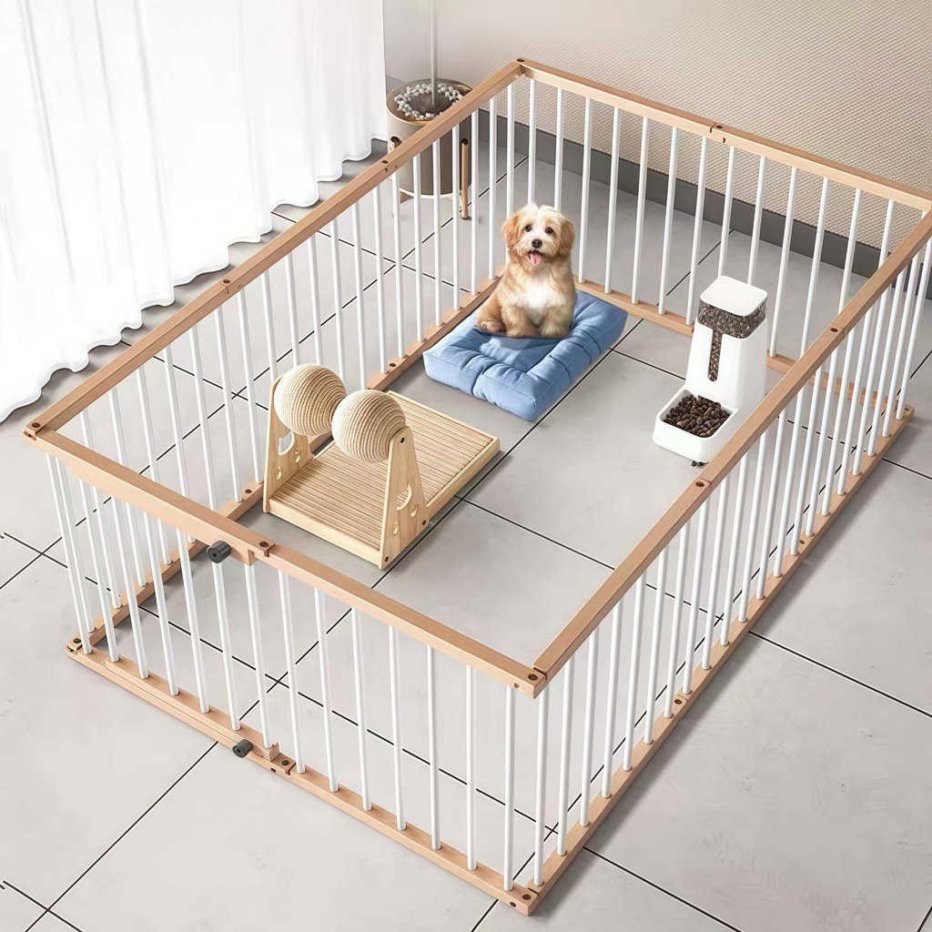 🐕Living Pace คอกสุนัข กรงสุนัข รั้วสุนัข ที่กั้นสุนัข ทนต่อการกัด ประกบอิสระ คอกหมา กรงหมาขนาดใหญ่