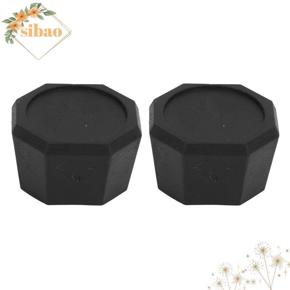SIBAO 2 ชิ้น.End Cover และ Butt Cap สีดำสำหรับไม้เทนนิส ทำจากวัสดุABS มีขนาดใหญ่ ใช้งานได้กับแรคเก็ตและพัดเดิลบอล