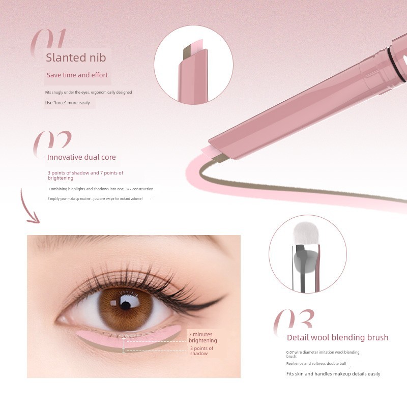 อายไลน์เนอร์สีน้ำตาล อายไลเนอร์ Cheng Shian DEZONE DEZONE DEZONE โกหกไหมปากกา Double-spell ธรรมชาติส