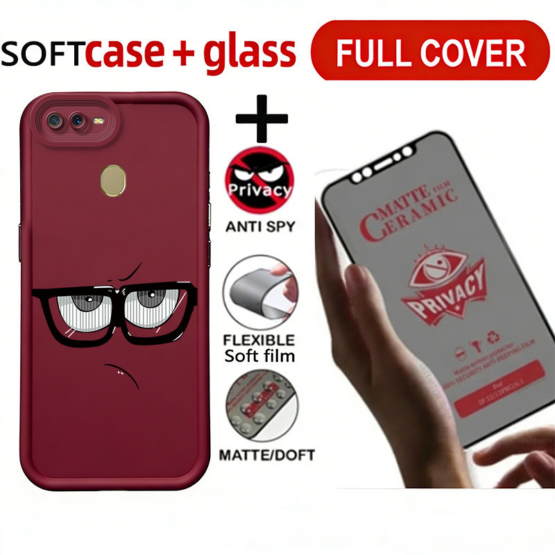 PBZZ เซรามิคความเป็นส่วนตัวกระจกนิรภัยสําหรับOppo a5s a12 A7 a3s a1k a12e F9 F11 PRO A5 A9 2020 เคสโ