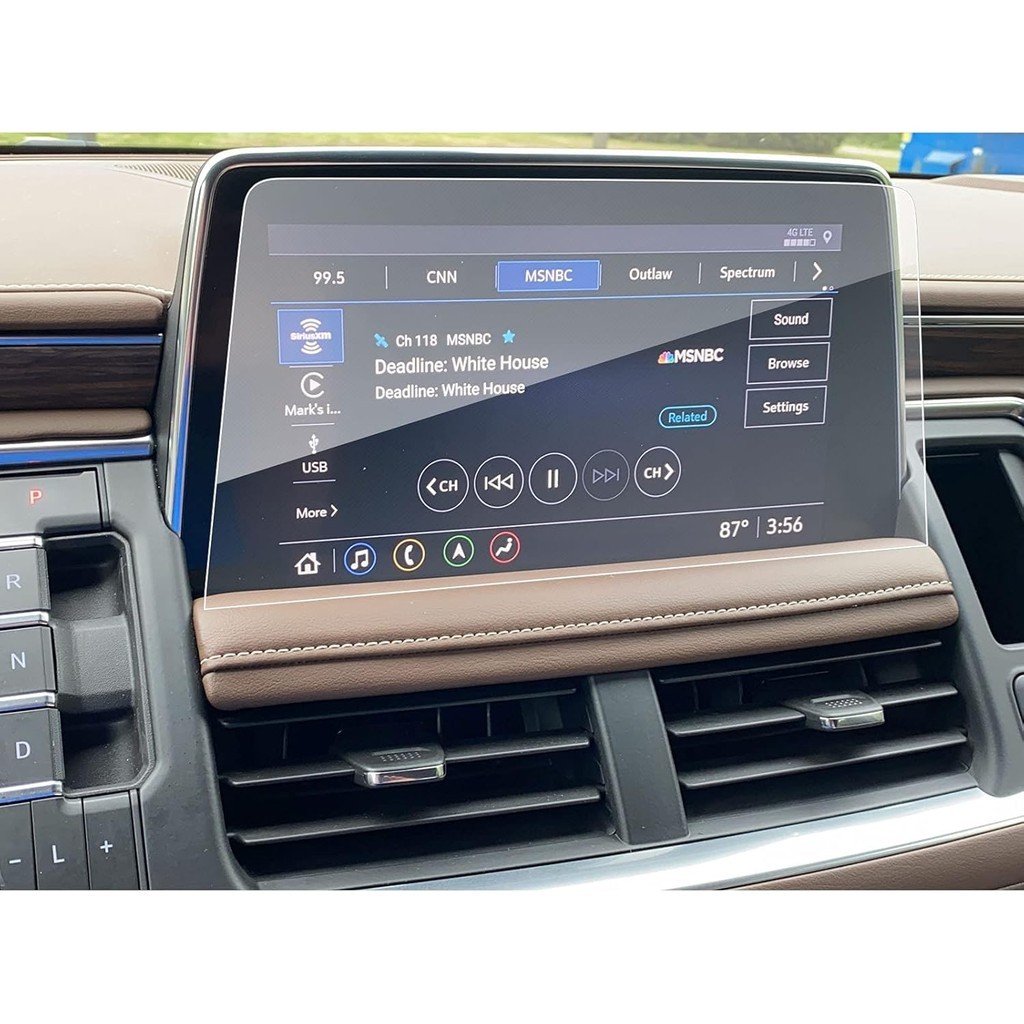 SXCY สําหรับ 2021 2022 2023 2024 Chevy Tahoe Yukon Suburban ป้องกันหน้าจอ 10.2 นิ้ว 2024 Tahoe Navig