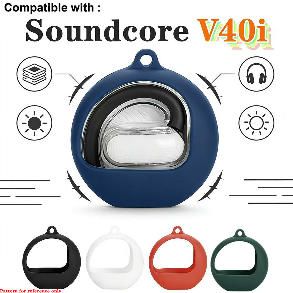 เคสสําหรับ Anker Soundcore V40i เคสซิลิโคนป้องกันรอยขีดข่วนกันกระแทกฝาครอบป้องกันแบบเต็ม