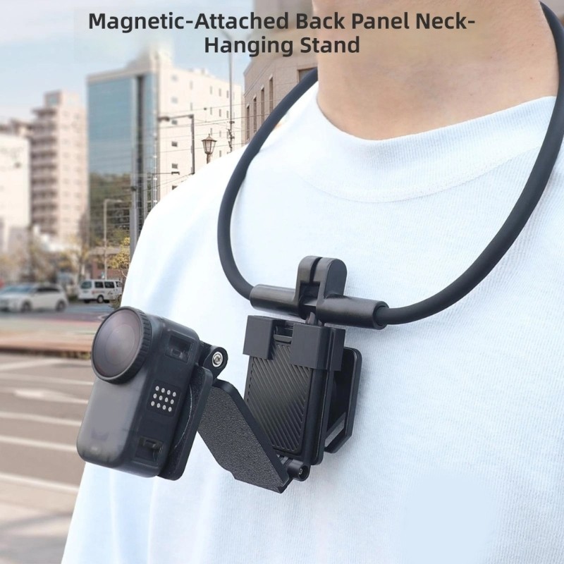Adtoyou11 Ergonomic Neck Mount Bracket สําหรับกล้องขนาดกะทัดรัดบันทึกง่าย Vlog คอเข็มขัด