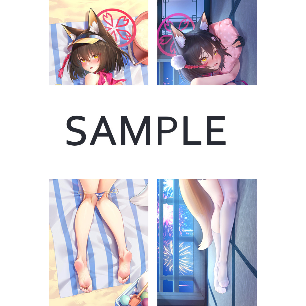 Blue Archive Dakimakura กอดหมอนอะนิเมะ Kuda Izuna หมอนเบาะรองนั่ง