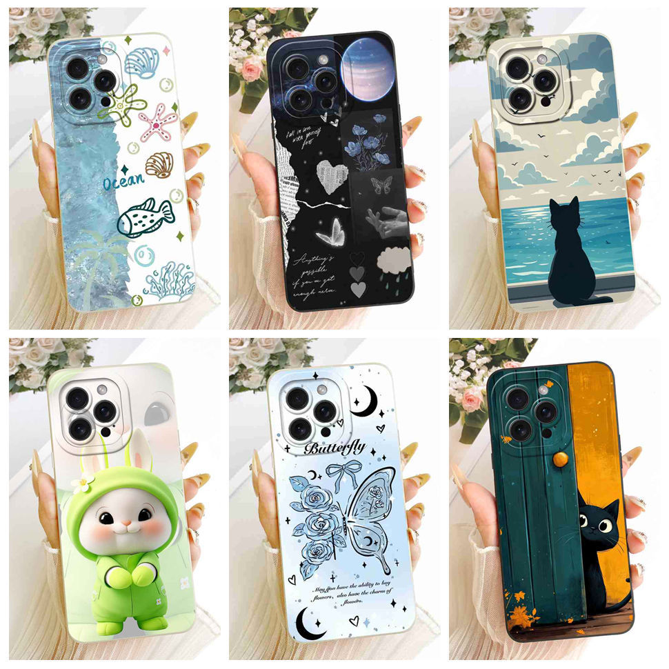 สําหรับiPhone 14 Pro Max A2894 A2651 กรณีแมวน่ารักซิลิโคนอ่อนนุ่มสําหรับiPhone 14Pro Max A2893 A2895