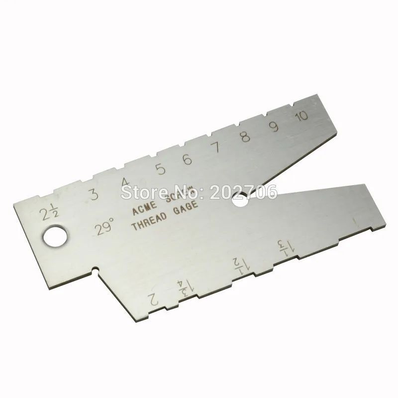 2 ชิ้น 29 DEGREE 30DEGREE ACME SCREW THREAD GAUGE GAGE เครื่องมือ