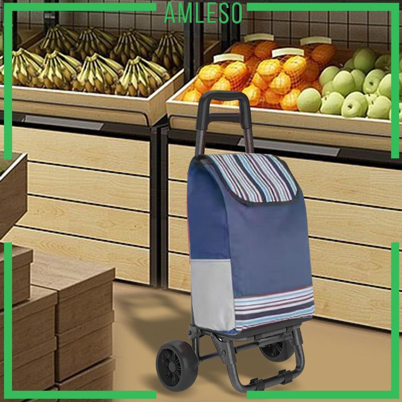 [ Amleso ] Shopping Large Trolley Bag for Utility Cart Grocery Shopping Cart