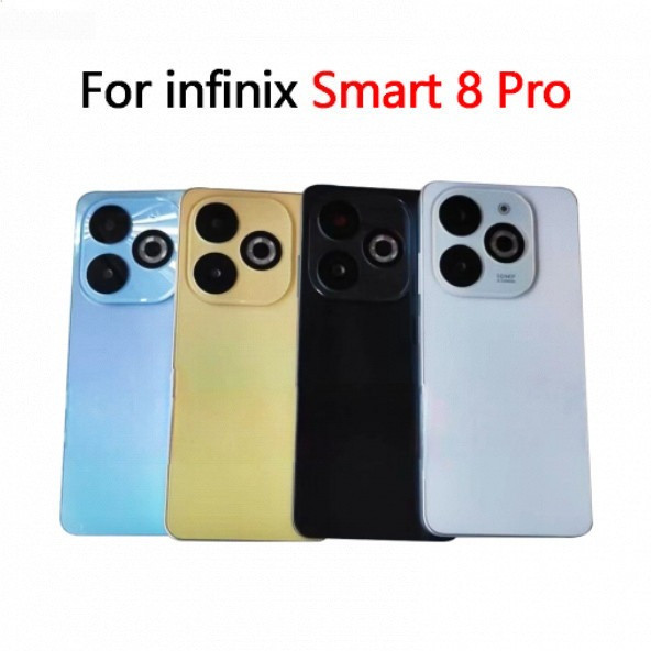 ฝาหลังแบตเตอรี่สําหรับ Infinix Smart 8 Pro ฝาฝาครอบประตูด้านหลัง