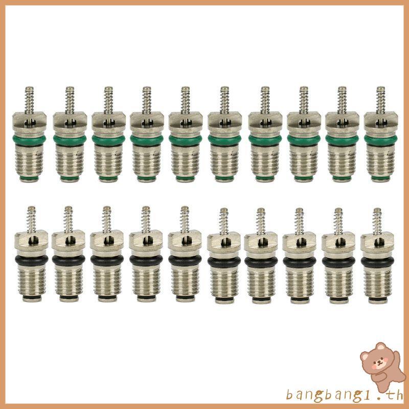 Bangb 10 ชิ้นรถ AC R134A สําหรับวาล์ว Core Assortment 134a สารทําความเย็นความร้อนทนยางสําหรับวาล์ว Stem Cores K