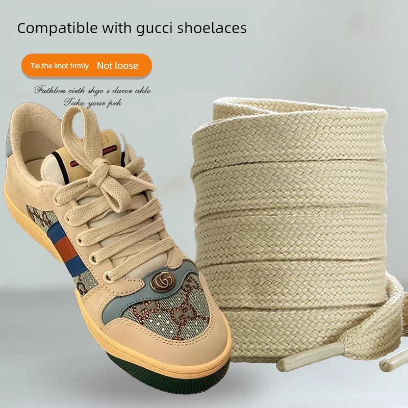 เชือกรองเท้า สายเชือกรองเท้า เหมาะสําหรับ gucci Shoelaces ผู้ชายผู้หญิง gucci Cool รองเท้าสกปรกขนาดเ
