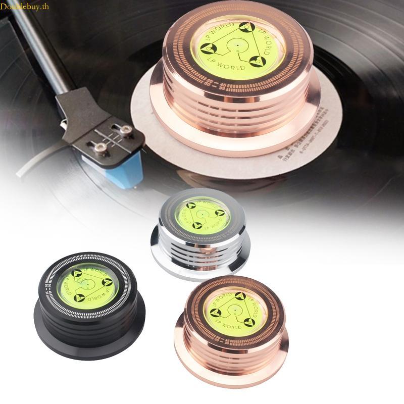 Doublebuy 50Hz สําหรับ LP Vinyl Record Player Disc Stabilizer พร้อม Level Weight Clamp Music