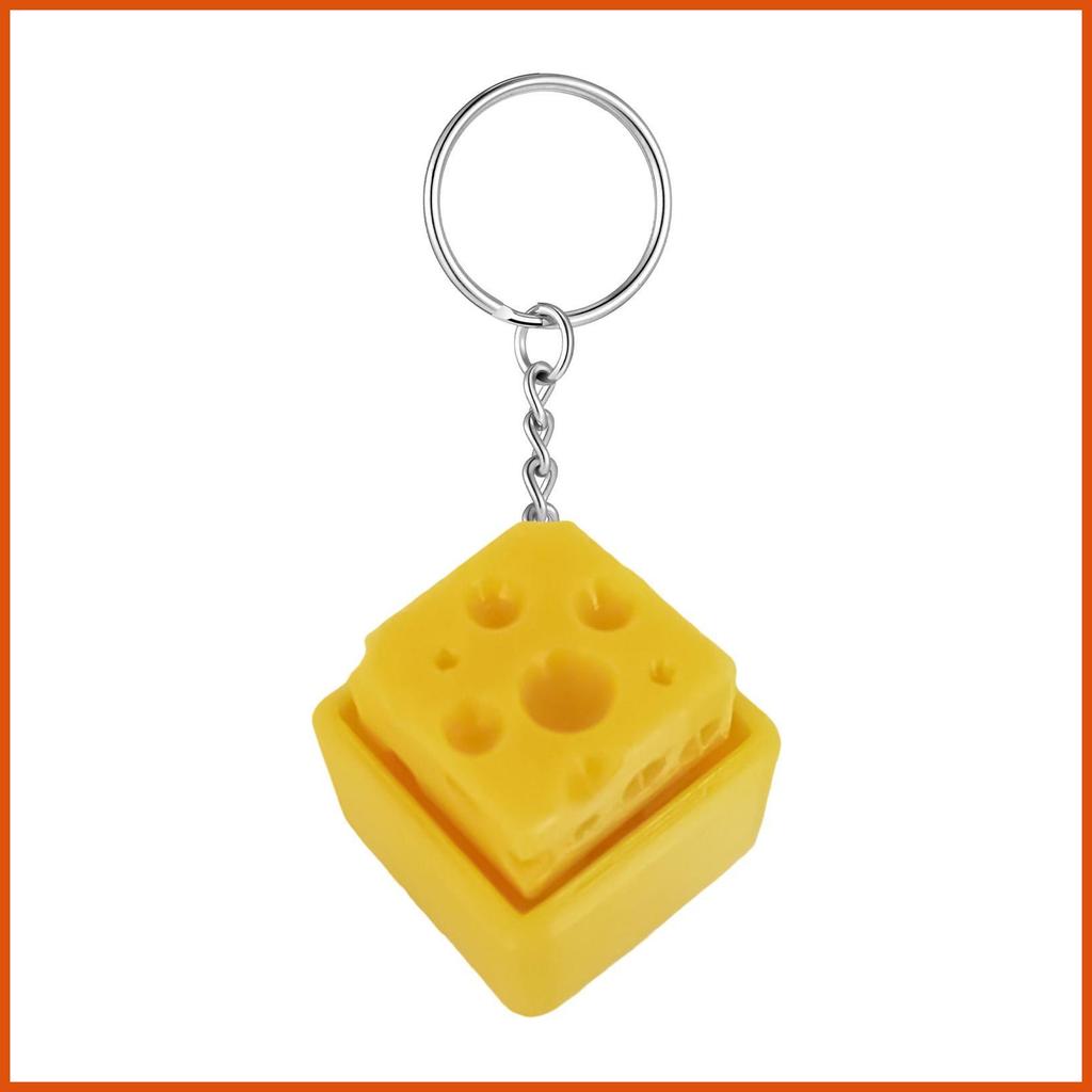 Fidget คีย์บอร์ดชีสรูปร่างปุ่ม Sensory Gadget Keycap Fidget สําหรับห้องเรียนโรงเรียนรถบ้าน Travel Co