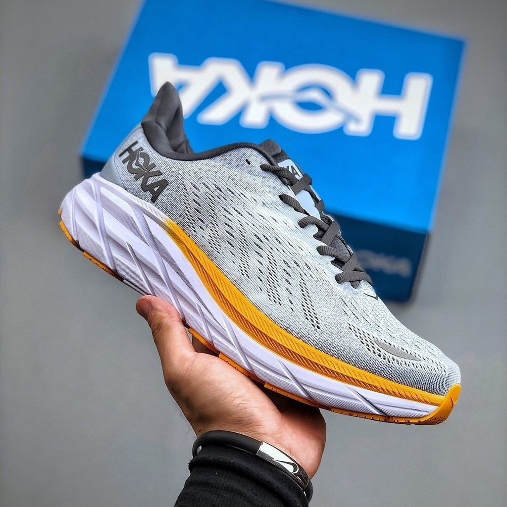 FIZT ยอดเยี่ยม HOKA ONE ONE Clifton 8 ดูดซับแรงกระแทกรองเท้าวิ่งถนนสําหรับผู้ชายผู้หญิงสุภาพสตรีกีฬา