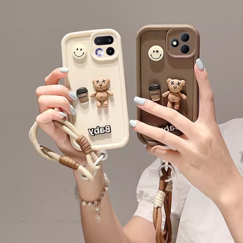 Soft Casing Realme Note 80 Realme 16 Pro + Plus RealmeNote80 Realme16 5G เคส Creative Cartoon Coffee
