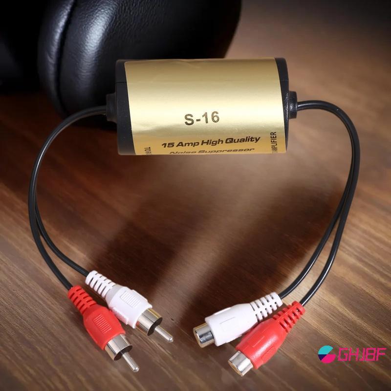 GHJBF] RCA Audio Noise Filter Supckpressor Ground Loop Lsulator สําหรับรถและบ้านสเตอริโอรถกรองเสียงก