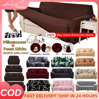 Sofa Cover 1/2/3/4 Seater Couch Cover Stretchable Furniture Protector Elastic Christmas Sofa Cover