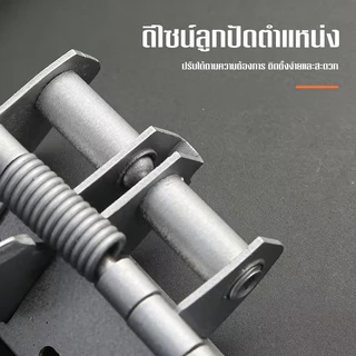 PulaNest บานพับสปริง 3in1 ปิดประตูอัตโนมัติ เปิดค้าง 90° ปรับแรงสปริงได้ บานพับประตูสแตนเลส