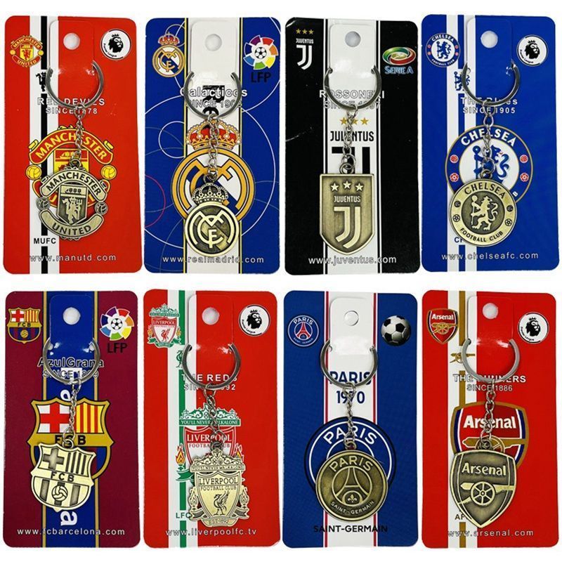 Basahuang Maman Union Liverpool Kuomi Arsenna Chelsea Arsenna Football Alloy พวงกุญแจสองด้าน
