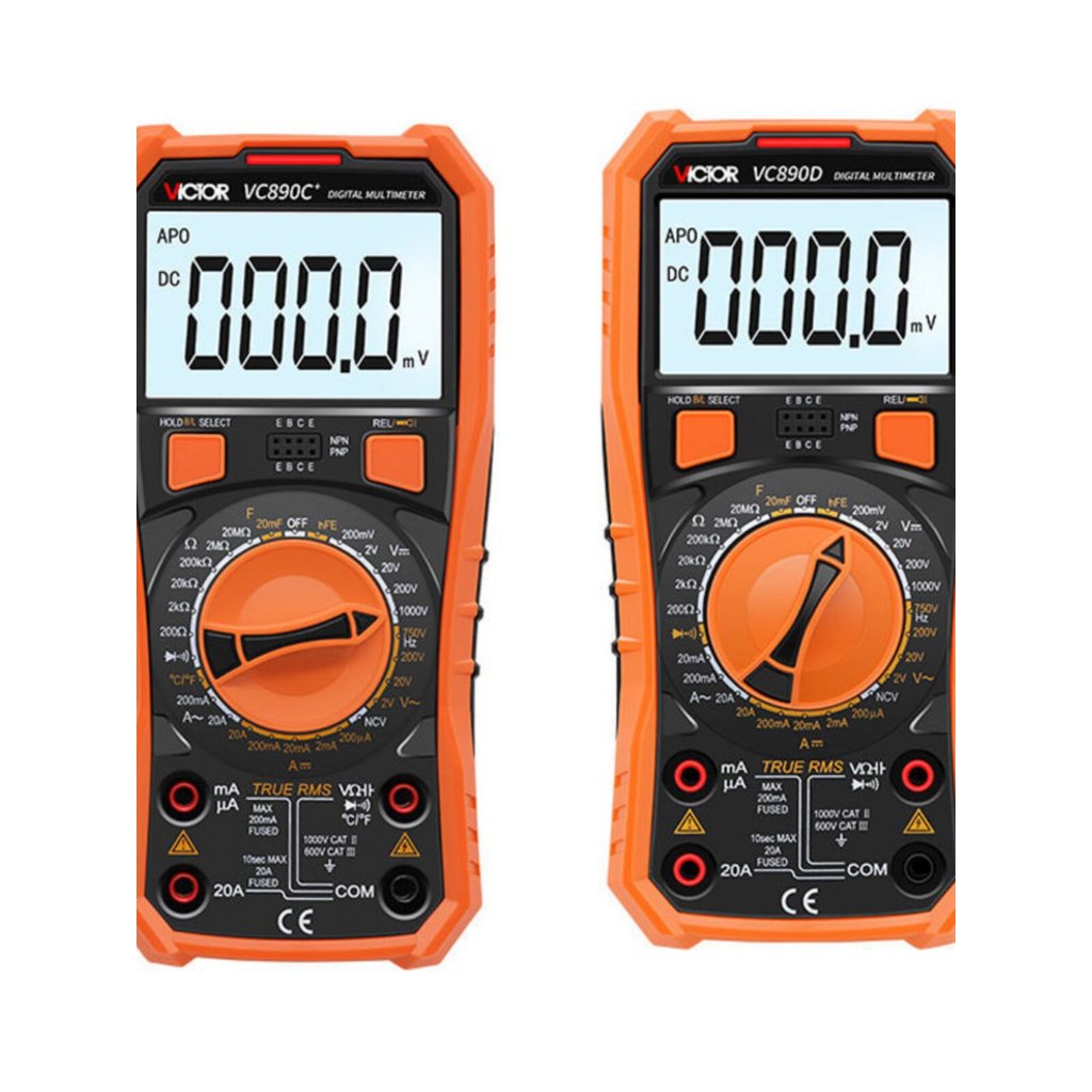 Victory VICTOR มัลติมิเตอร์แบบดิจิตอล Vc38DVC890D/VC890C + มัลติมิเตอร์ความแม่นยําสูง Burnproof