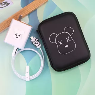VIVO V70 Charger Protector 90W ฝาครอบการ์ตูน Anti-Breaking พร้อมเชือกไขลานสาย USB Type C ทนทานแขน Winder น่ารักป้องกันกระเป๋า
