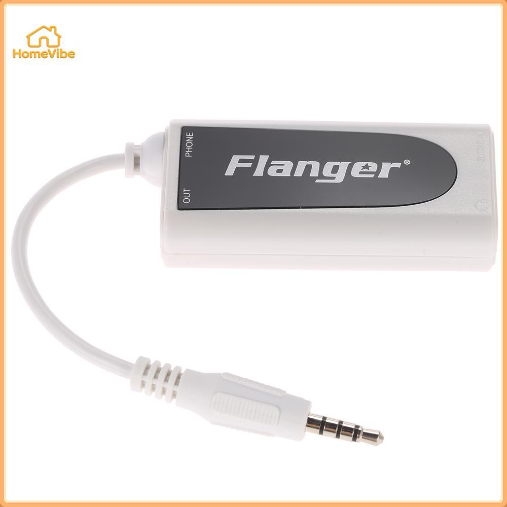 HomeVibe Flanger FC-21 ตัวแปลงหัวต่อกีต้าร์ไฟฟ้าเบสเป็นอะแดปเตอร์แท็บเล็ตโทรศัพท์มือถือเข้ากันได้กับ