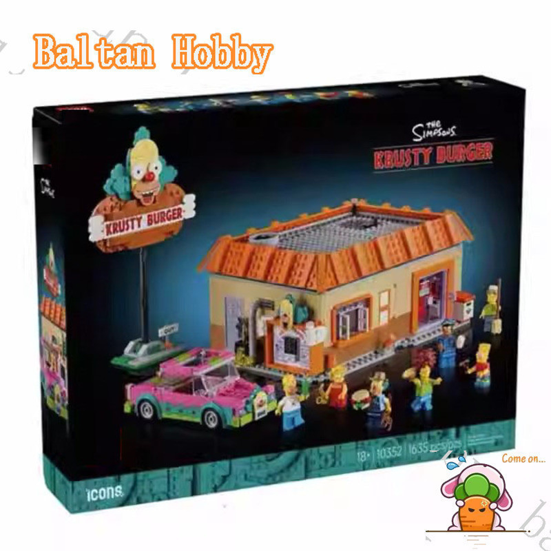Baltan Toy HN7X เข้ากันได้กับ 10352 Simpsons: Krusty Burger Building blocks ET8M