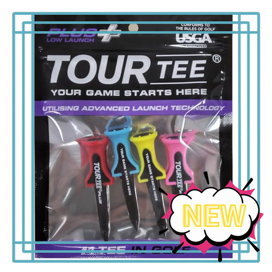 Tour Tee PLUS LOW LAUNCH Golf Tee 4-pack