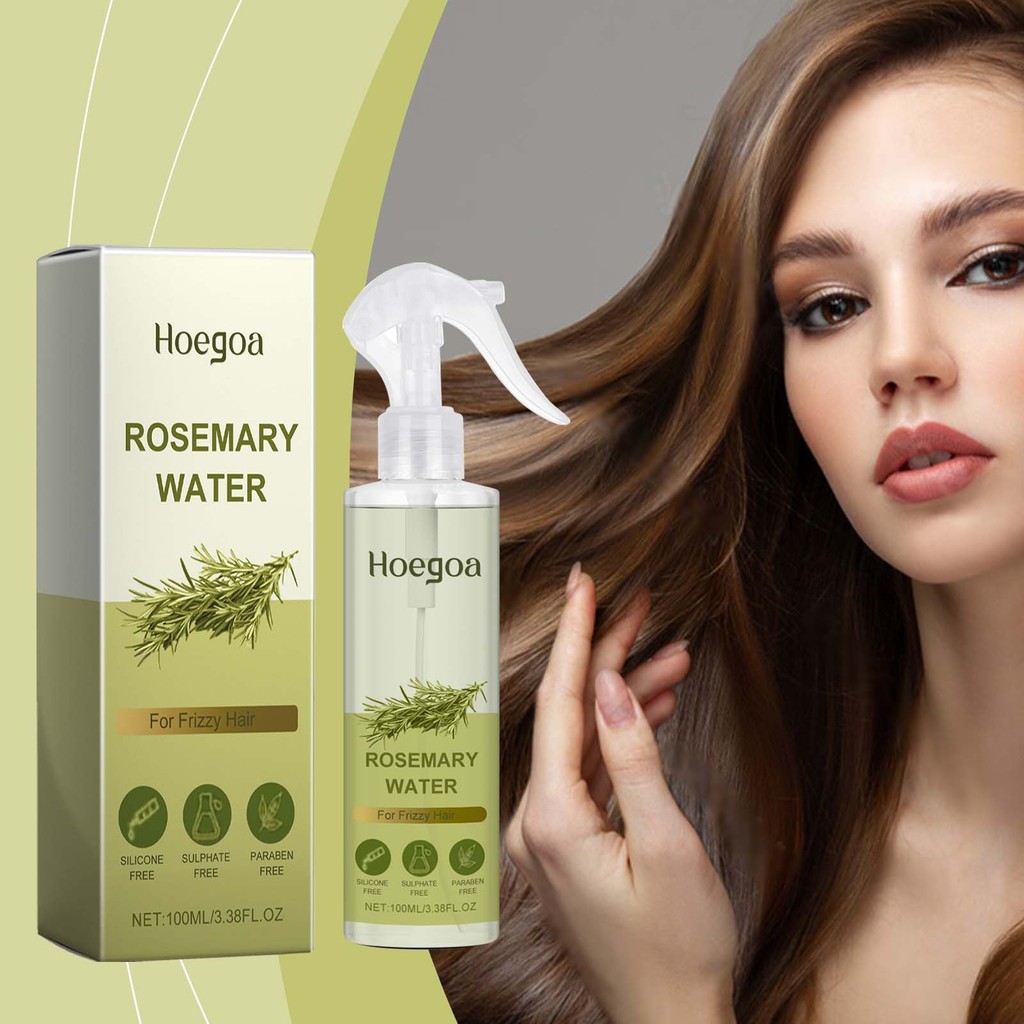 ~~ HOEGOA Rosemary Hair Care Spray Gentle Care Soft Fresh Tough Care สเปรย์ฉีดผมเงา 3z