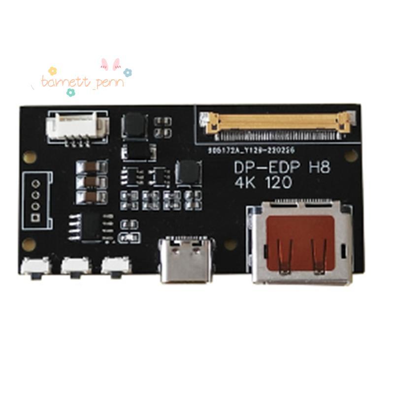 DP to EDP 4K 120HZ DIY4K Driver Board 4K 2K 1080 อะแดปเตอร์สําหรับจอแสดงผลแบบพกพา (A) ติดตั้งง่าย