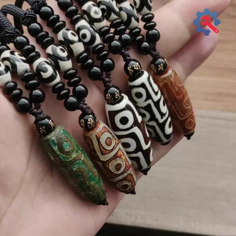 จี้ Dzi Tibet Heaven Beads Necklace ส่งเสริมความโชคดี