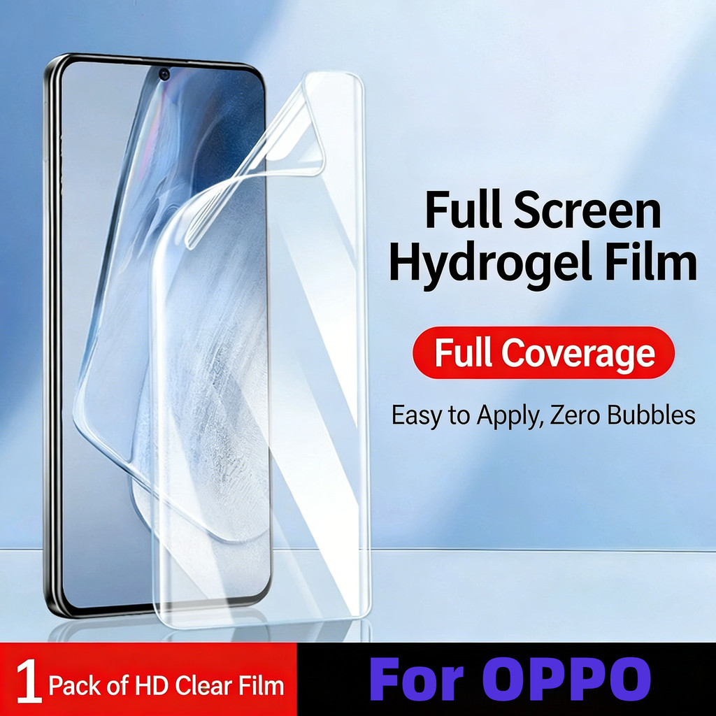 ฟิล์มกันรอย ไฮโดรเจล สำหรับ OPPO A6 GT Max A6t A6s A5 A3 Pro A6x A6v A6i A6c A5x A3x A3i A2 A2x A1 A