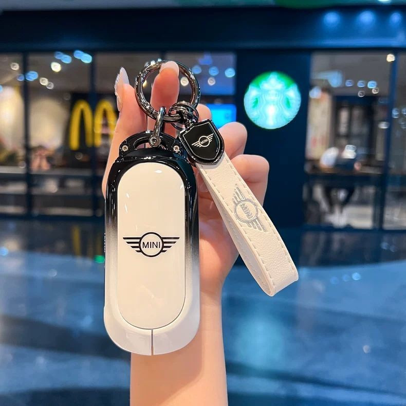MINI COOPER เคสกุญแจ, JCW, กรอบโลหะผสม, สีไล่ระดับ, countryman, J01, J05, เคสป้องกันกุญแจ ACEMAN 5T1