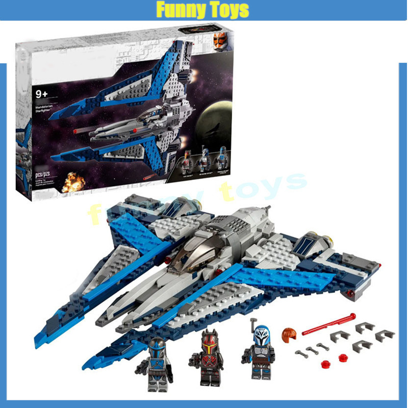 75316,Mandalorian Starfighter,Building Block,Assemblyเครื่องประดับของเล่นผู้ใหญ่เด็กของขวัญ