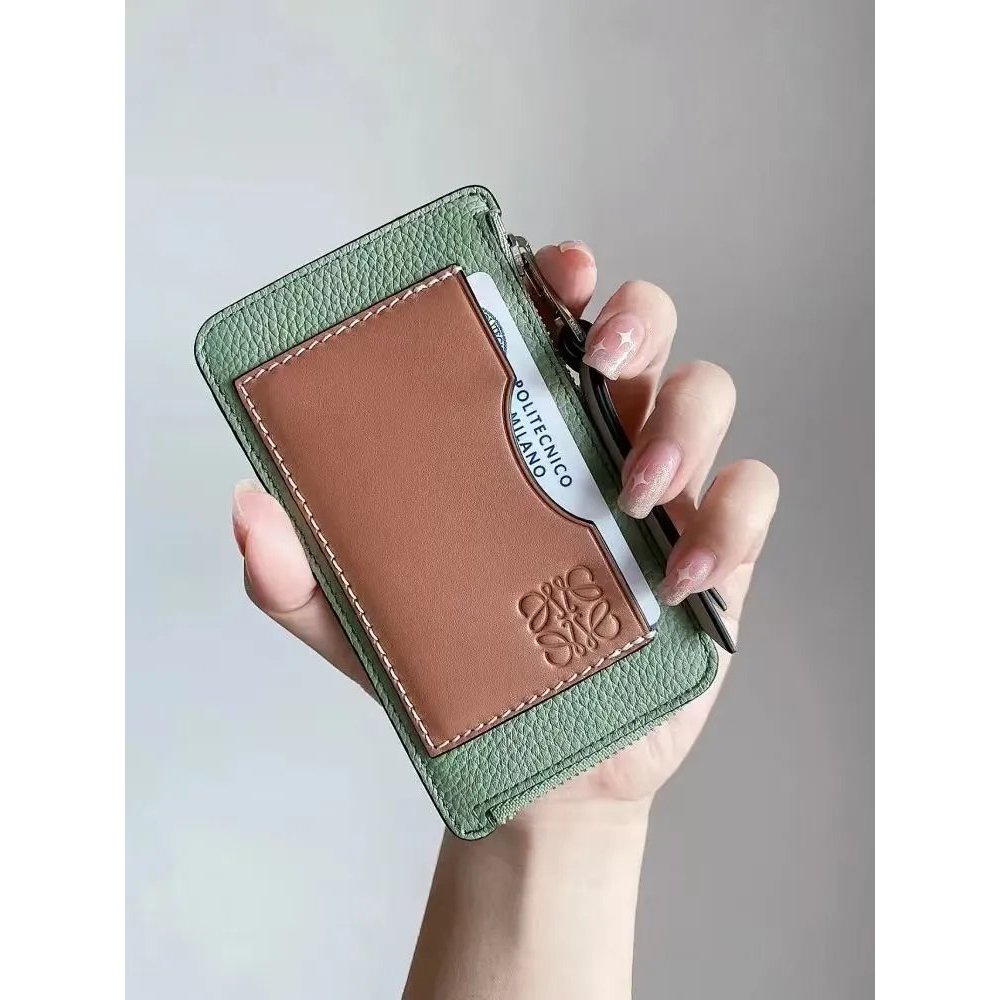 [Littlechaoers Choice] Loew * loewe Card Holder Coin Purse loewe Contrast Color Small Card Holder lo
