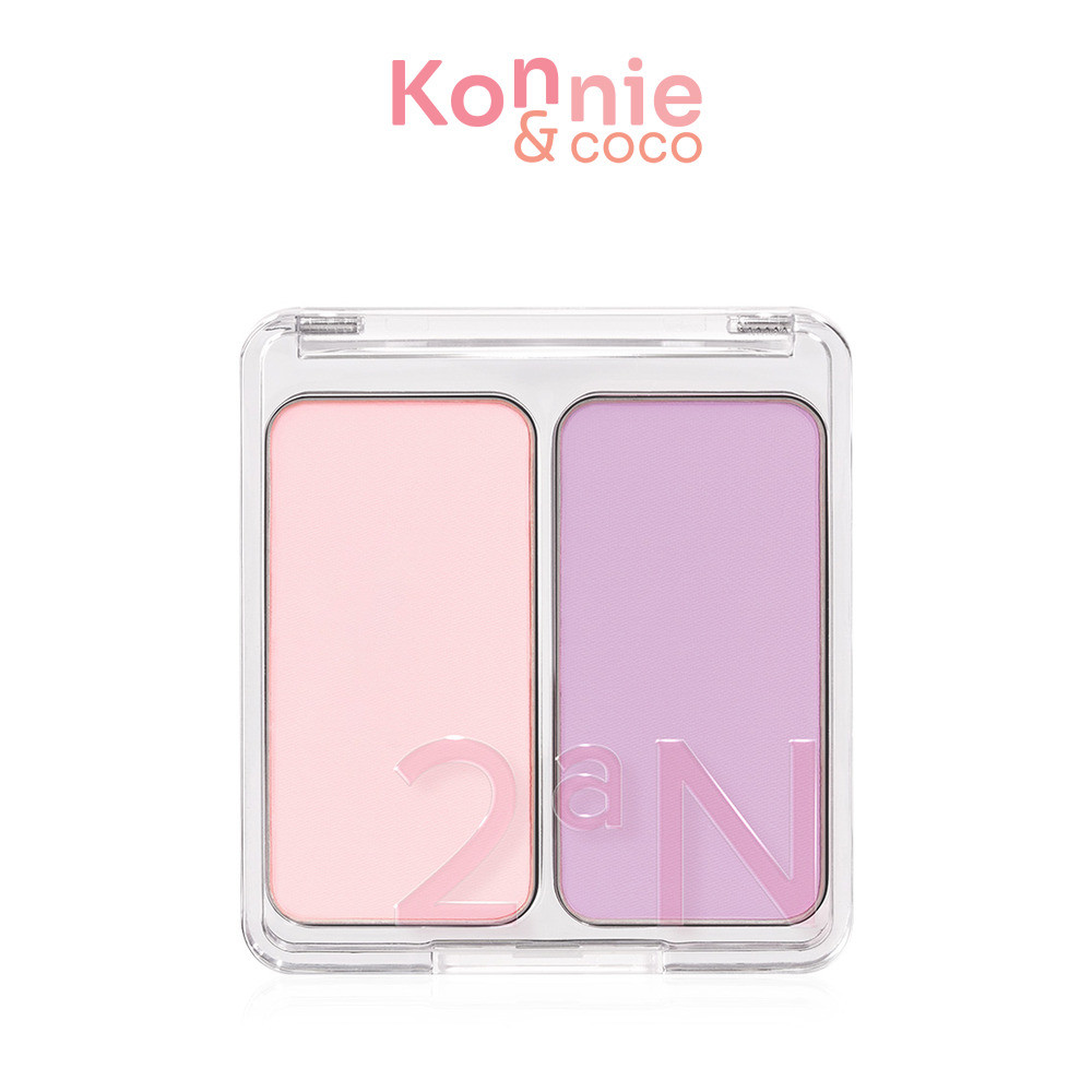 2aN Dual Cheek 9g #01 Cotton Candy Violet ทูเอเอ็น บลัชออนทูโทน.