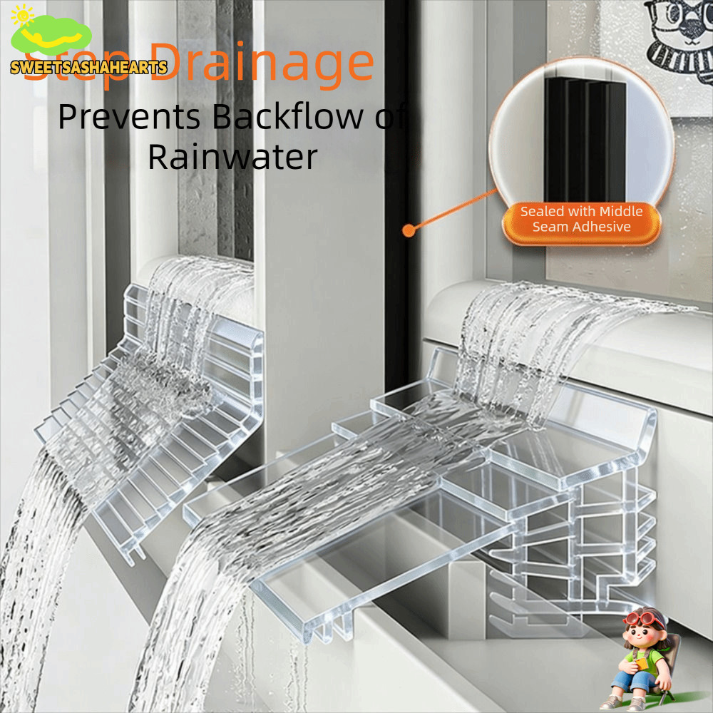 SWEE แถบกาวด้วยตนเองสําหรับหน้าต่าง, กันลม 1 เมตรหน้าต่าง Water Blocking Bar, ทนทานกันน้ํา Home Weatherstrip สําหรับกระจกหน้าต่างประตูระเบียงเลื่อน