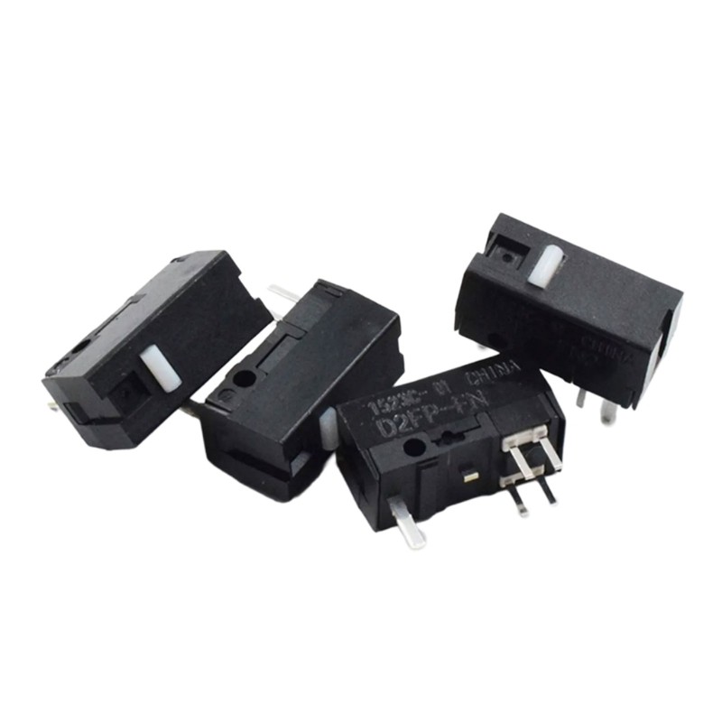 OMG* D2FPFN ปุ่มไมโครสวิตช์ออปติคอลสําหรับ ROG III Point 36K ROG Switches สีดํา