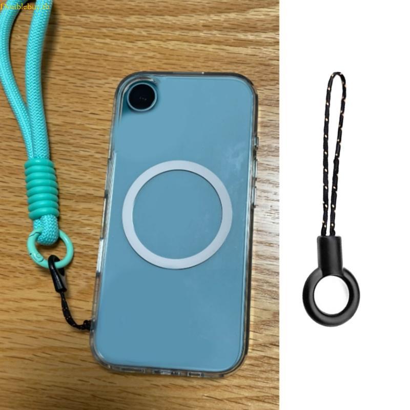 Doublebuy เสริมแหวนพลาสติก Lanyard Smooth Texture ออกแบบเชือกปลอดภัยสิ่งที่แนบมาสําหรับ Electronics Travel Gear Dail