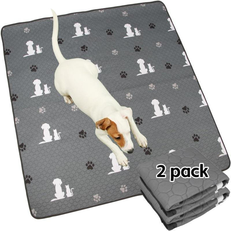 Tapetes Laváveis para Cães – Pacote com 2, Reutilizáveis e Impermeáveis, Tapetes Extra Grandes para 