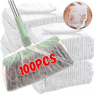 10/50/100ชิ้นสากลทิ้งไม้กวาดครอบคลุม-ไม่ทอกวาดแผ่น-ที่มีประส…